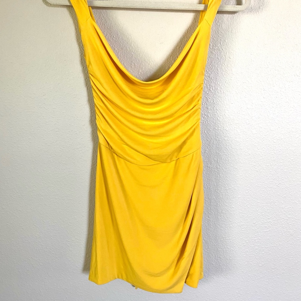 Tiger Mist Yellow Mini Dress - Picture 2 of 16